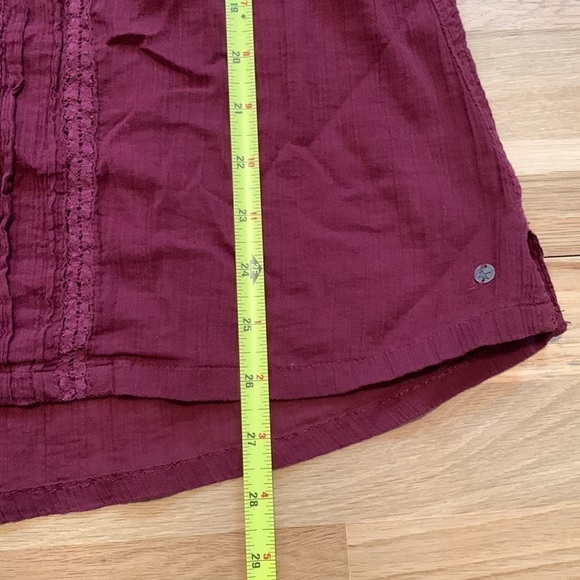 Eddie Bauer 100% Cotton Long Sleeve Crewneck Blouse Maroon Women’s TXL - Picture 9 of 12